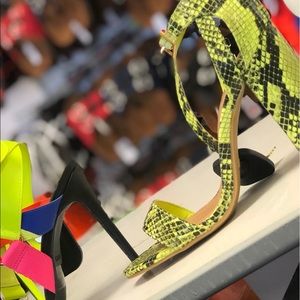 Snake skin heels